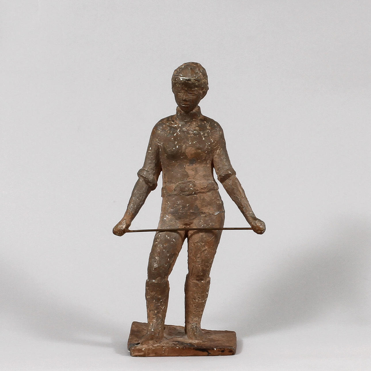 ERIK PERSSON. Skulptur, patinerad metall, signerad EP.