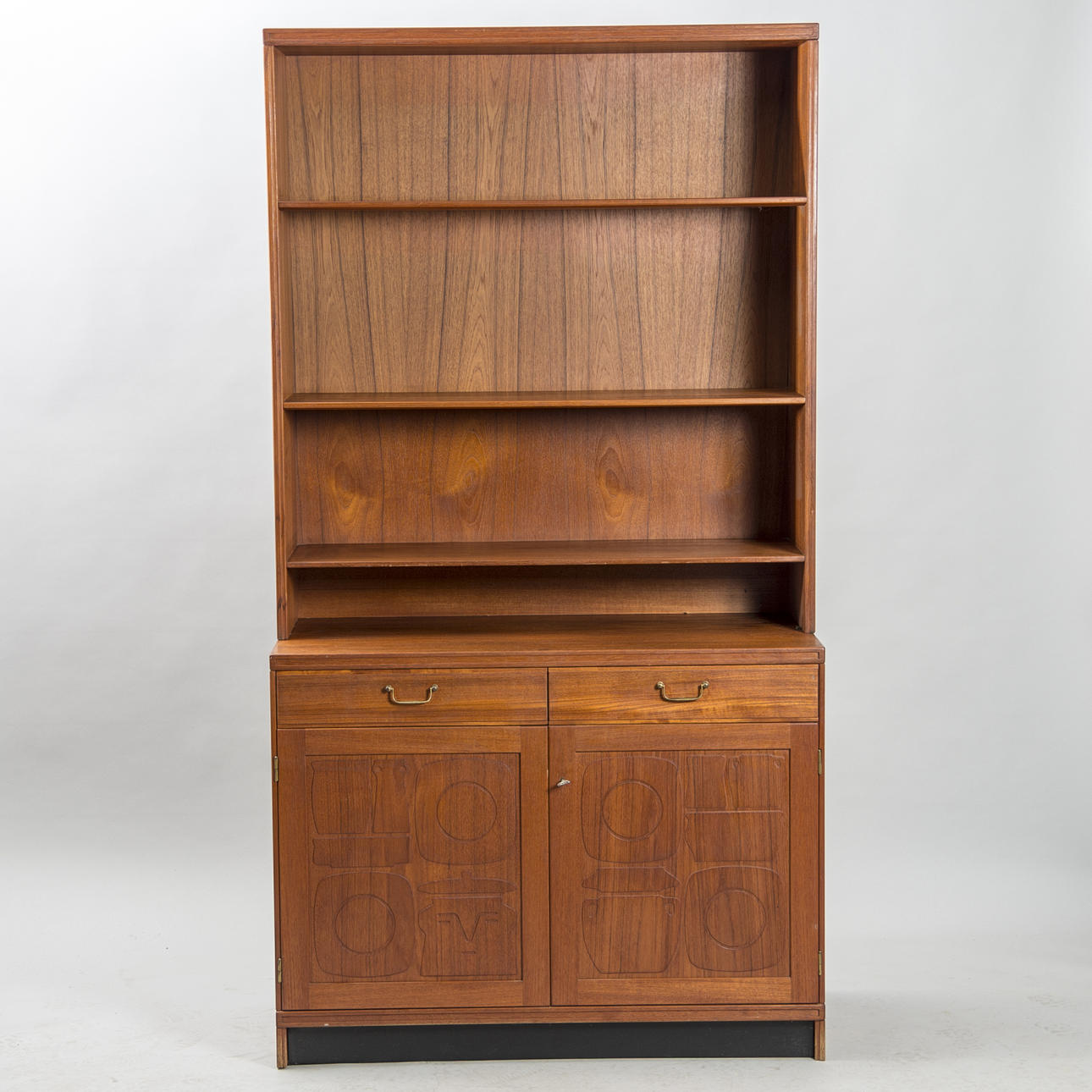 BOKHYLLA, teak, "KRUS", Yngve Ekström, Westbergs, 1950/1960-tal.