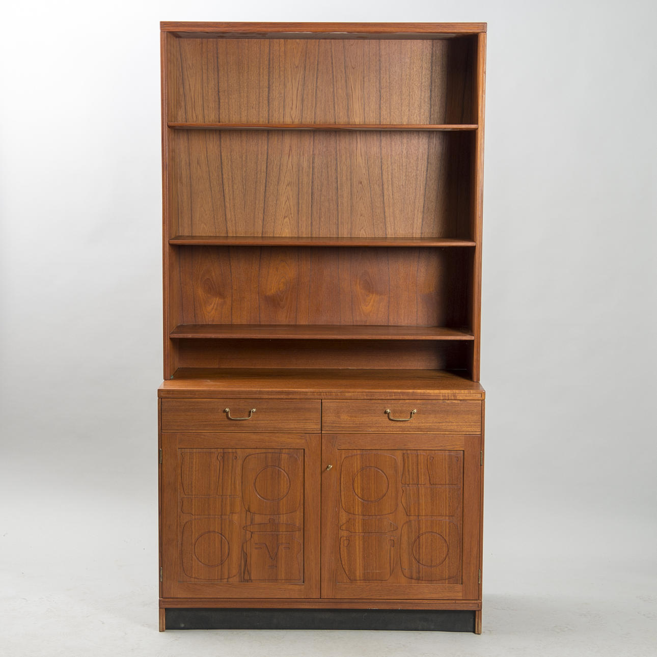 BOKHYLLA, teak, "KRUS", Yngve Ekström, Westbergs, 1950/1960-tal.