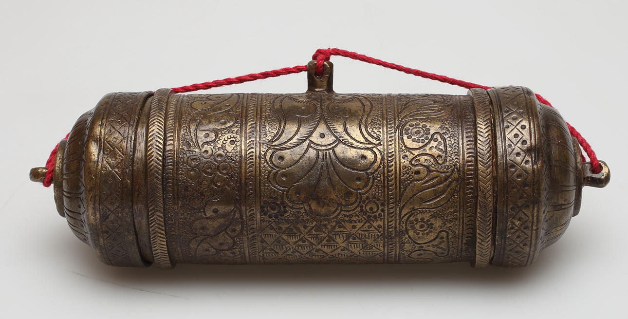 KLAK-SCHMINKBEHÄLTER, Indien um 1900.