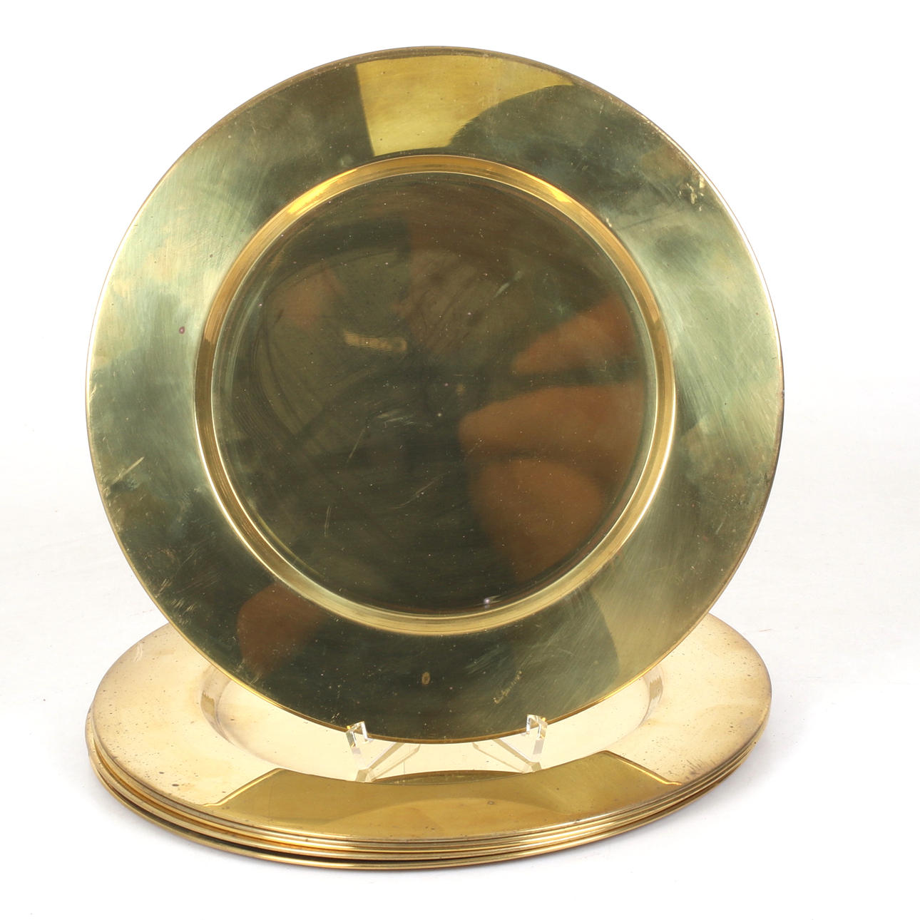 KUVERTTALLRIKAR, 6 st, mässing, Stelton Danmark.