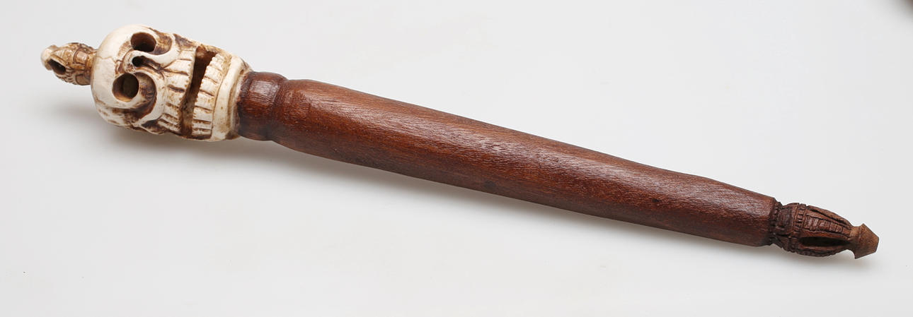 CULT DAGGER, Nepal or Tibet around 1900.