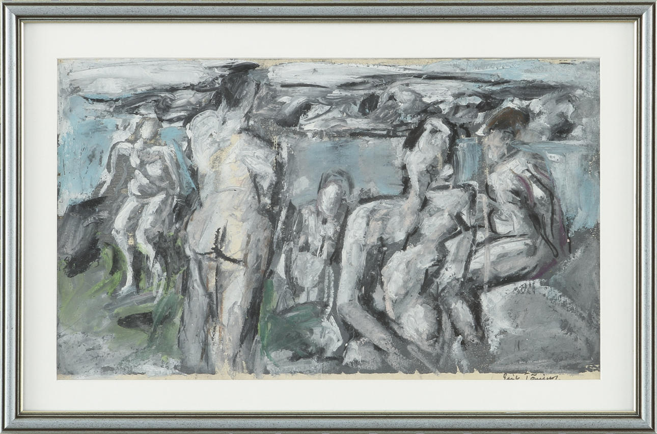 ERIK TÖRNING. Blandteknik, signerad.