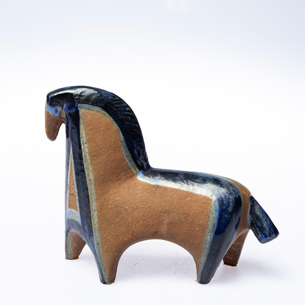 LISA LARSON. Figurine, horse, stoneware, Gustavsberg. Ceramics