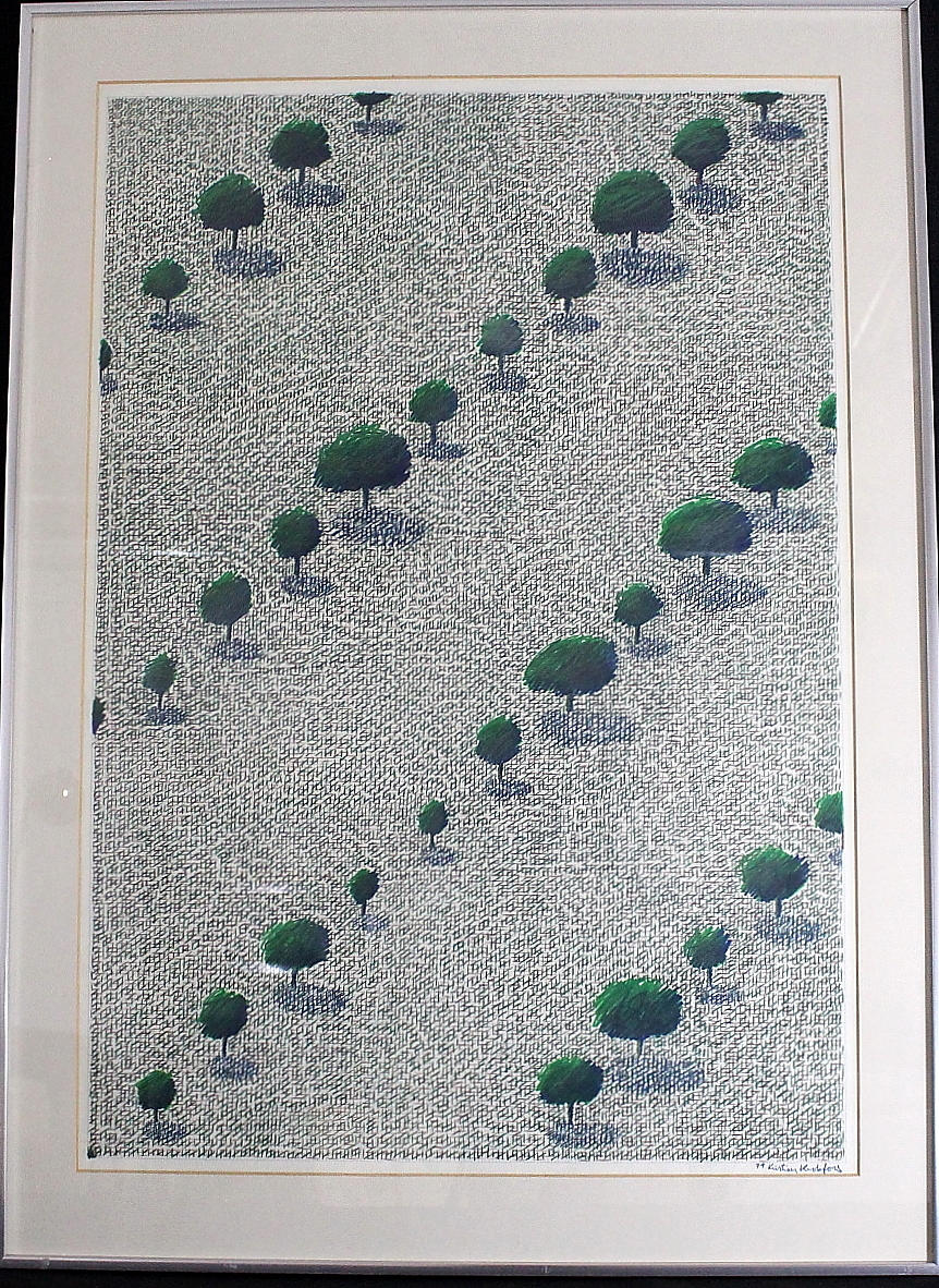 KRISTIAN KROKFORS. färgteckning, signerad, daterad -79.