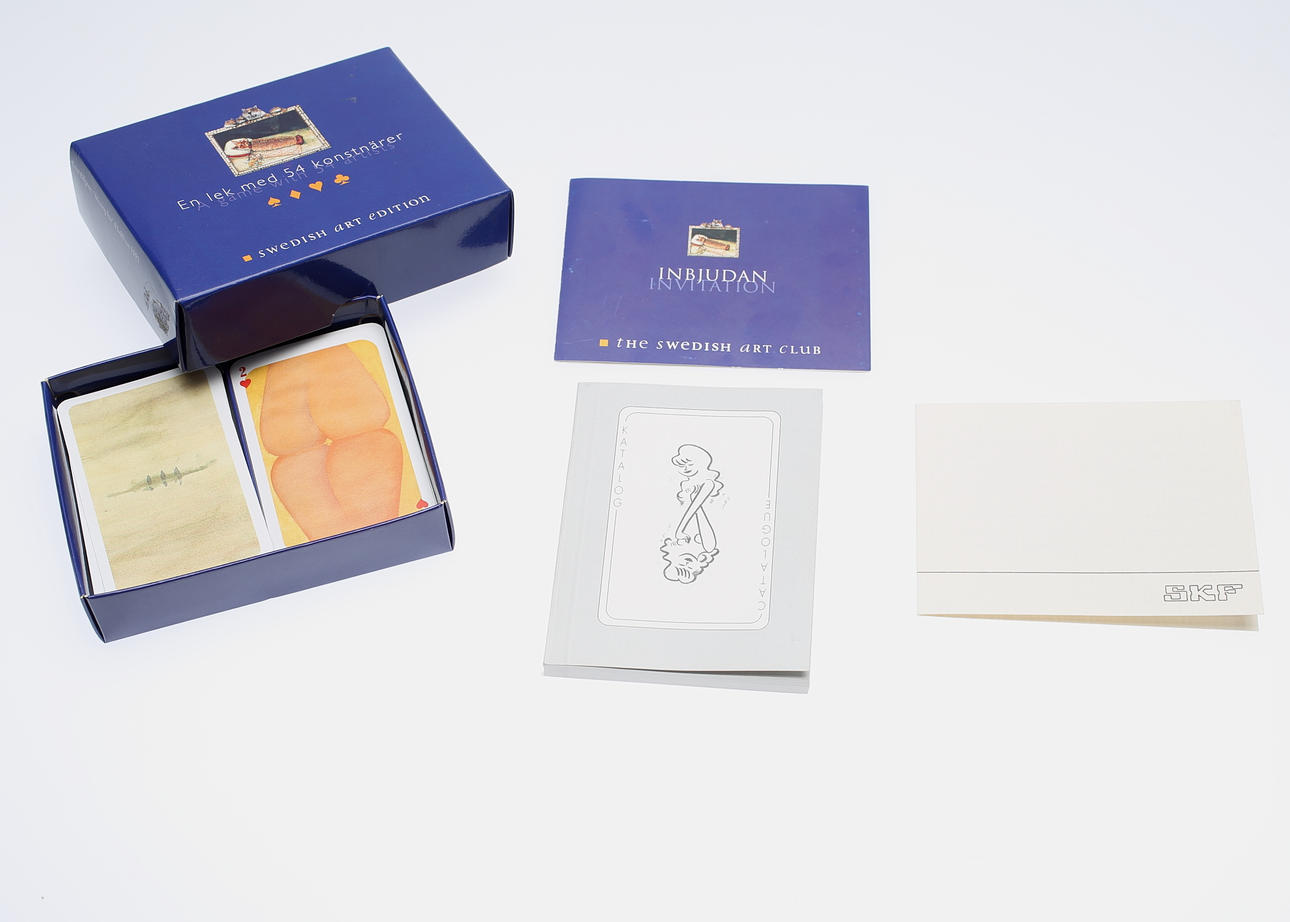 KORTLEK, ""En lek med 54 konstnärer", Swedish Art Edition.