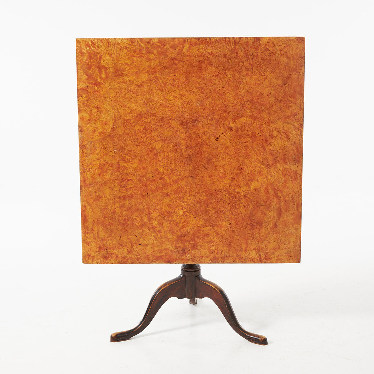 A folding table, first half of the 19th century, sheet veneered in ...