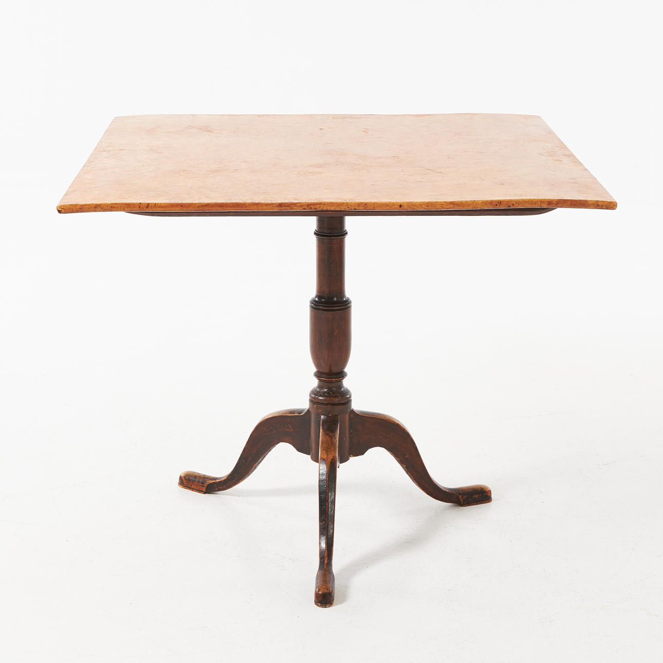 A folding table, first half of the 19th century, sheet veneered in ...