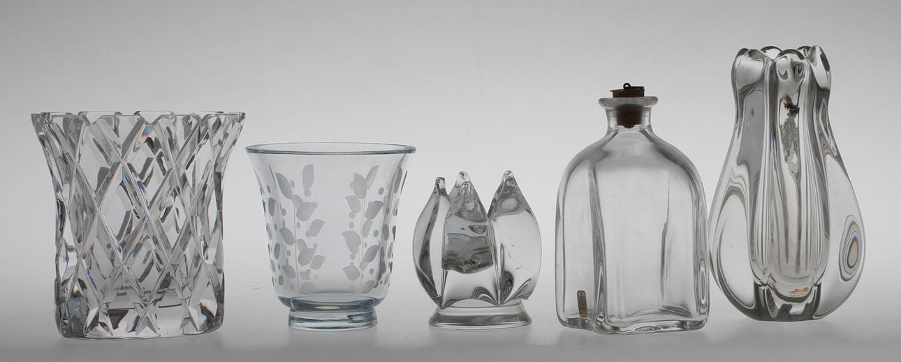 PARTI GLAS, 5 delar, bland annat Orrefors.