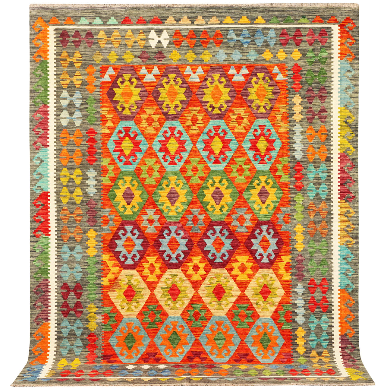 MATTA, Kelim Afghan, 231X173 cm. Mattor & Textil - Orientaliska Mattor ...