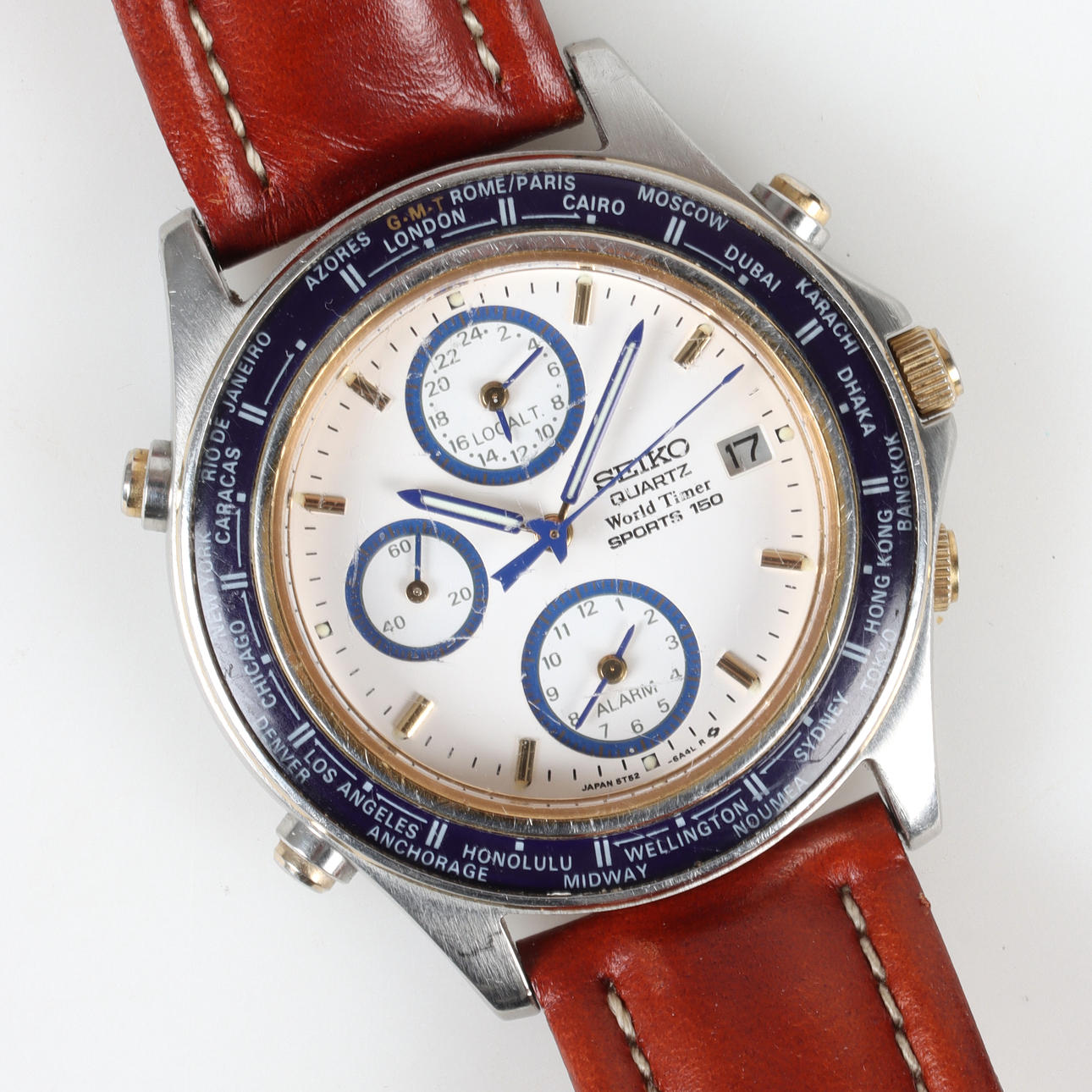 WRISTWATCH, World timer Sports 150, quartz, SEIKO. Clocks & Watches ...
