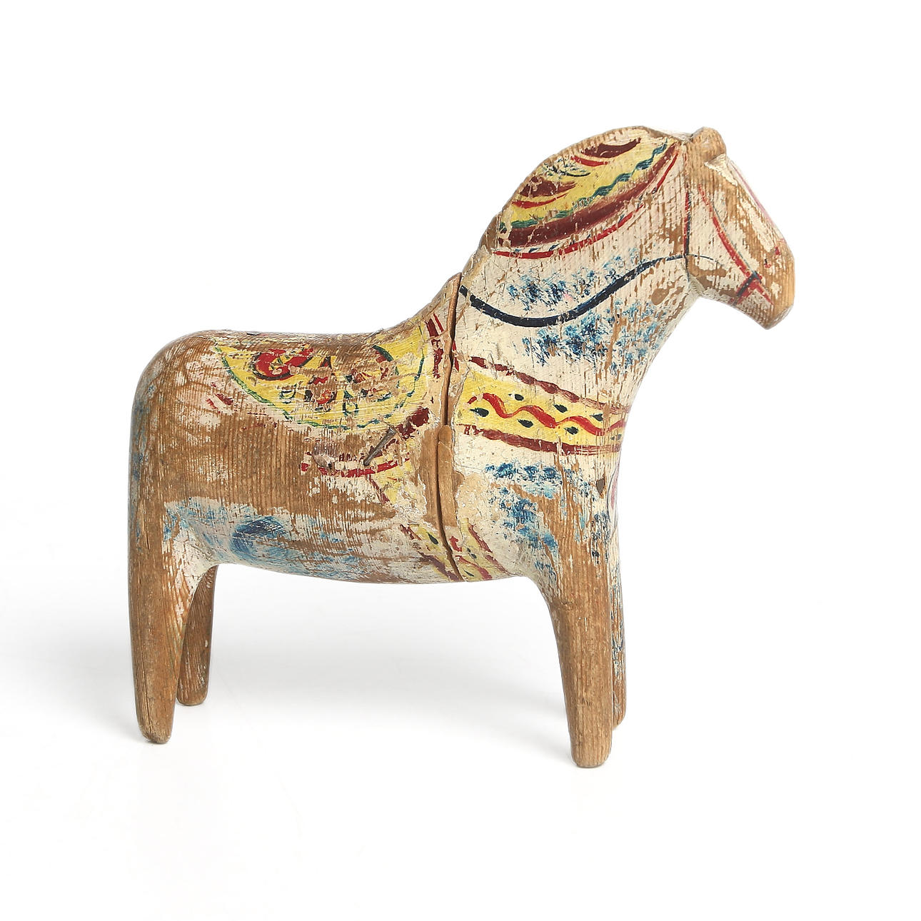 DALAHÄST, skuret och bemålat trä, tidigt 1900-tal.