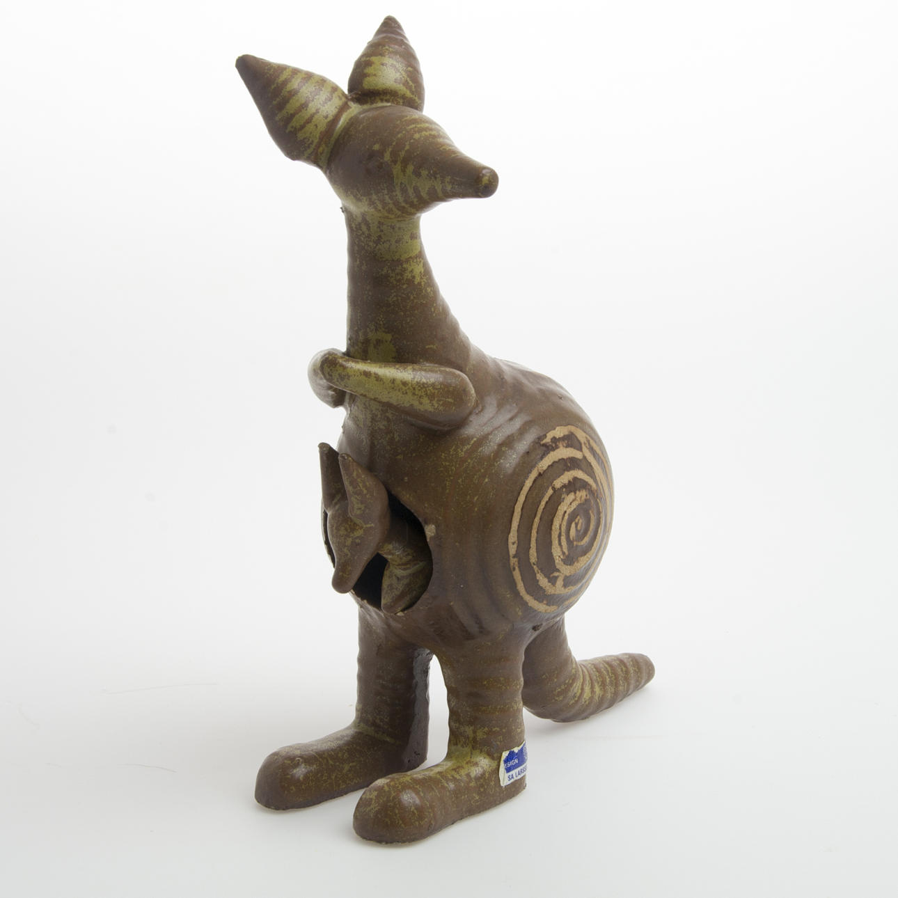 FIGURIN, känguru med unge, Lisa Larson.