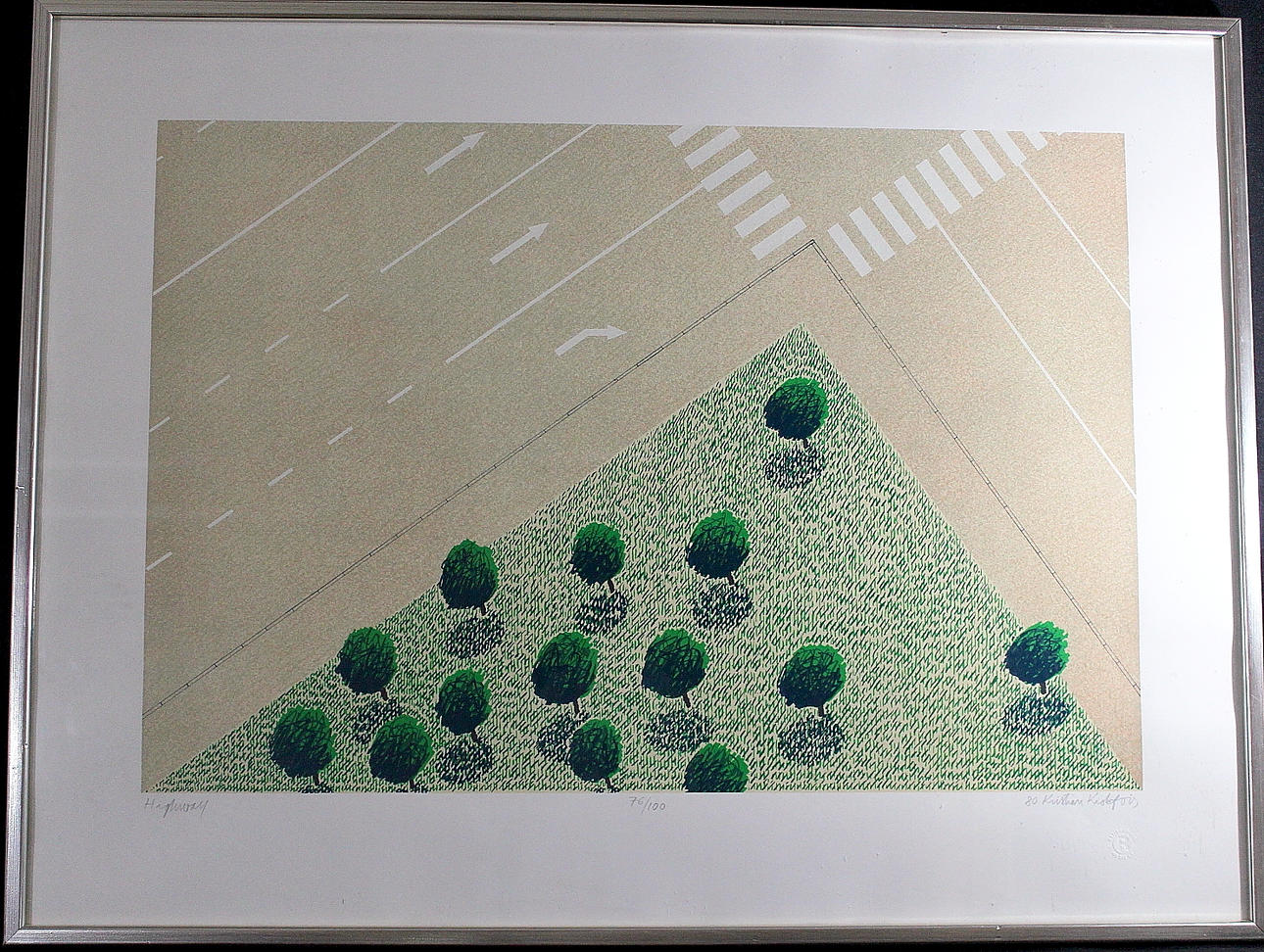 KRISTIAN KROKFORS. litografi, "highway" signerad och numretad 76/100.