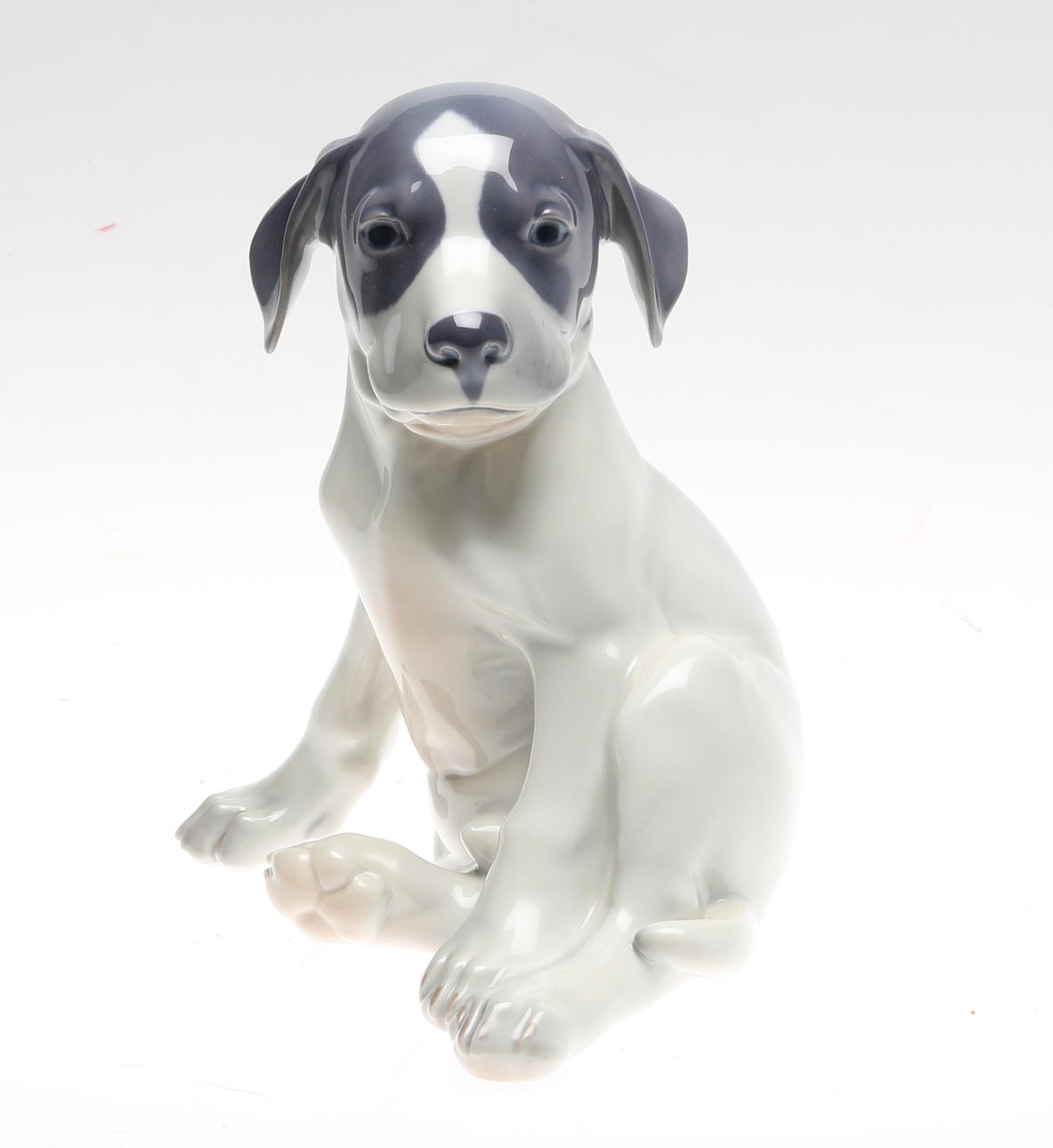 FIGURIN, hund, porslin, Royal Copenhagen, Danmark, 1900-tal.