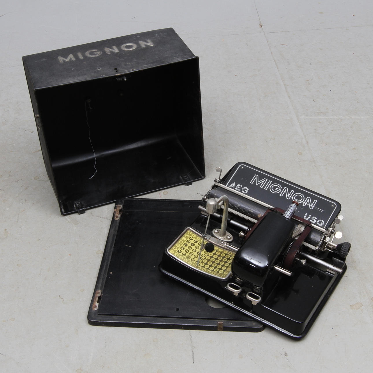 SKRIVMASKIN, Mignon, AEG USG, 1900-talets första hälft.