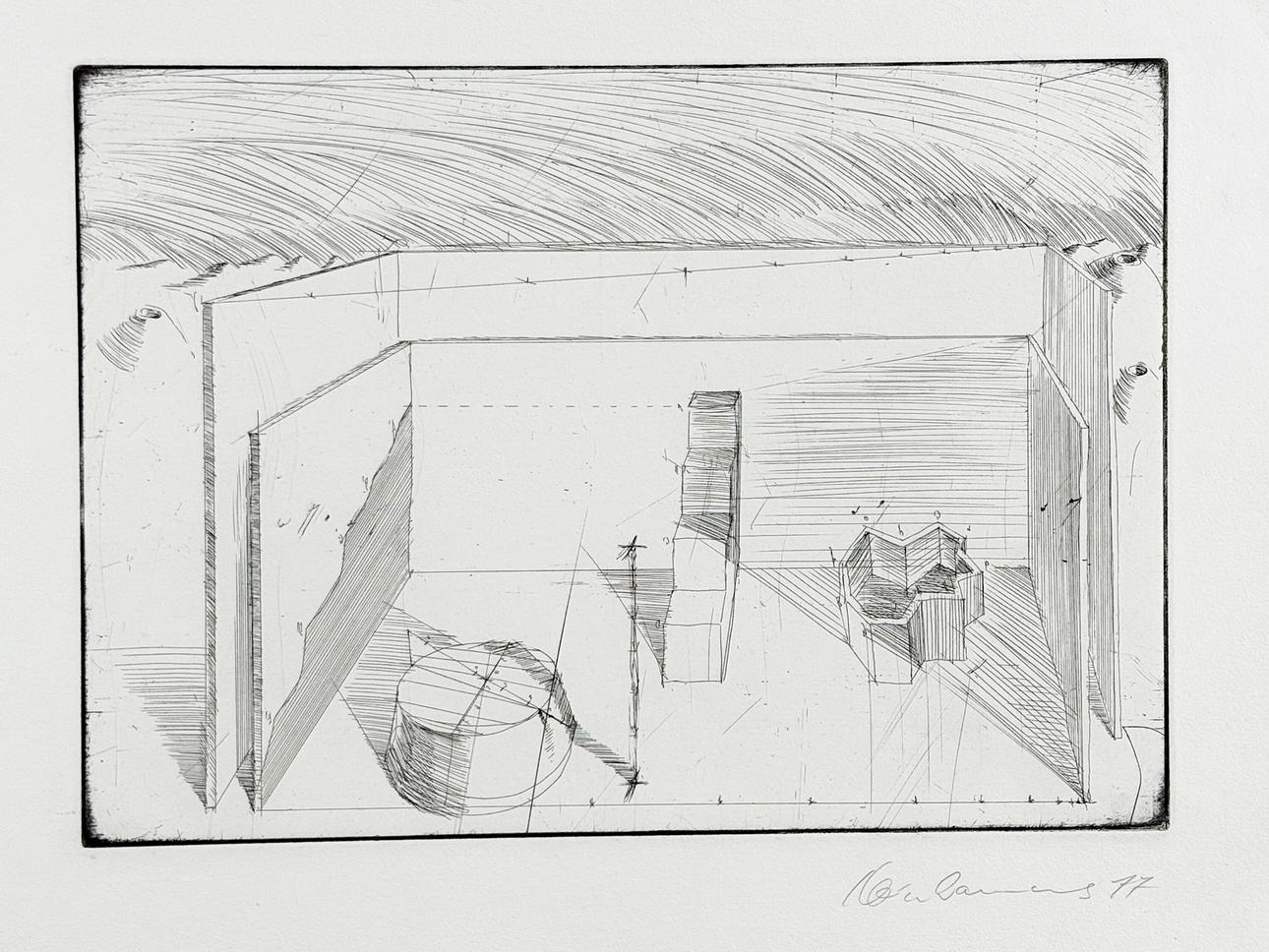 Hans-Jürgen Kleinhammes, print-multiple, 'composition'.
