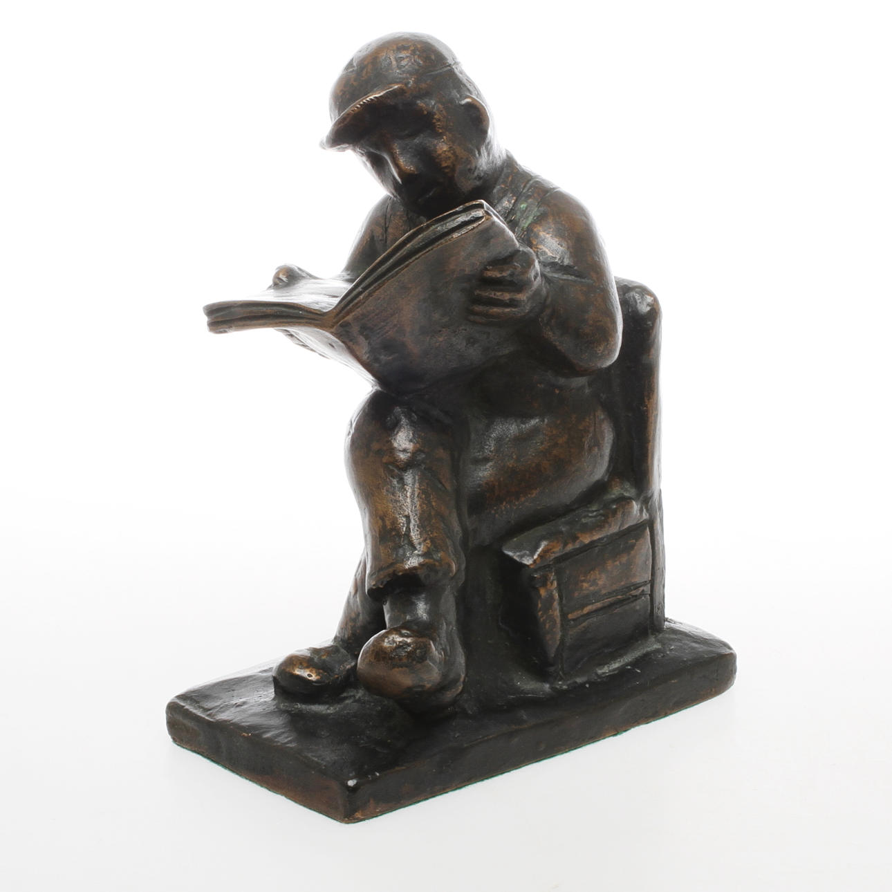 SVEN LUNDQVIST. skulptur, brons, signerad.