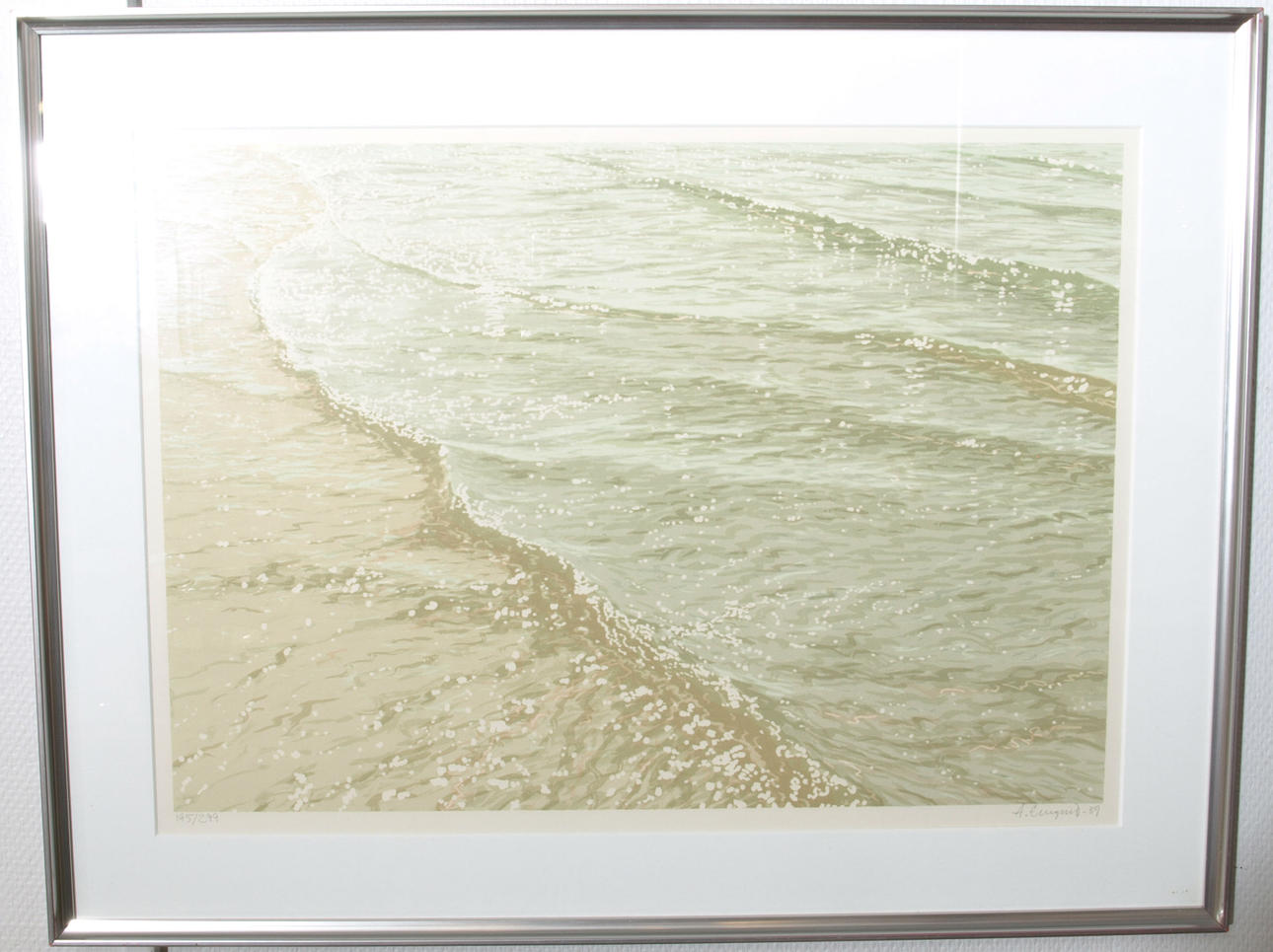 ANDERS EMGÅRD. Litografi, numrerad 195/299, signerad A Emgård, daterad-89.