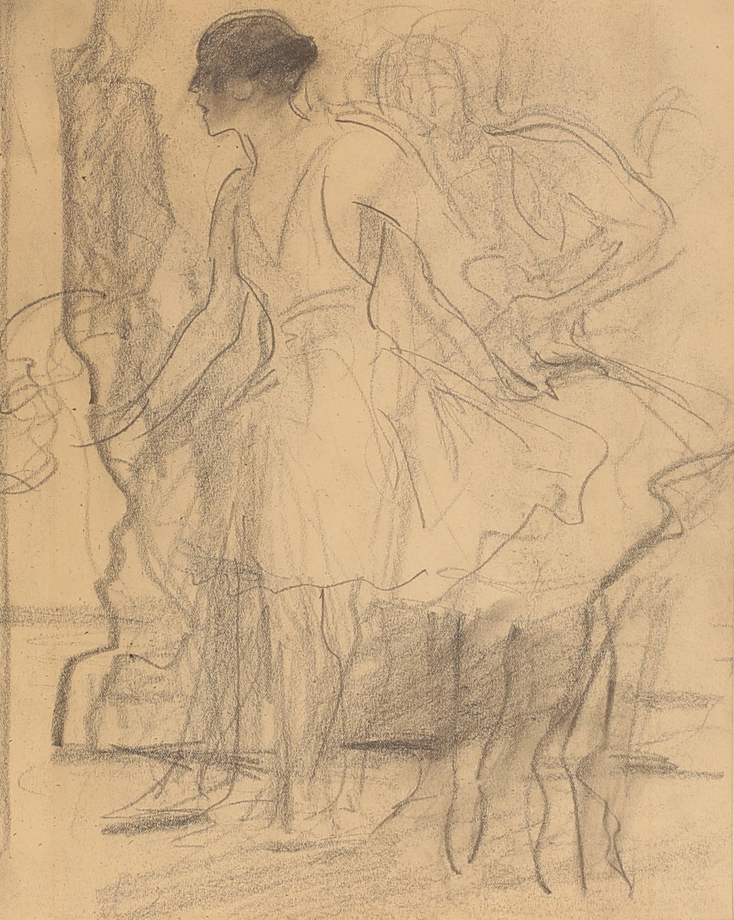 GÖSTA VON HENNINGS. Attributed, drawing. Art - Drawings - Auctionet