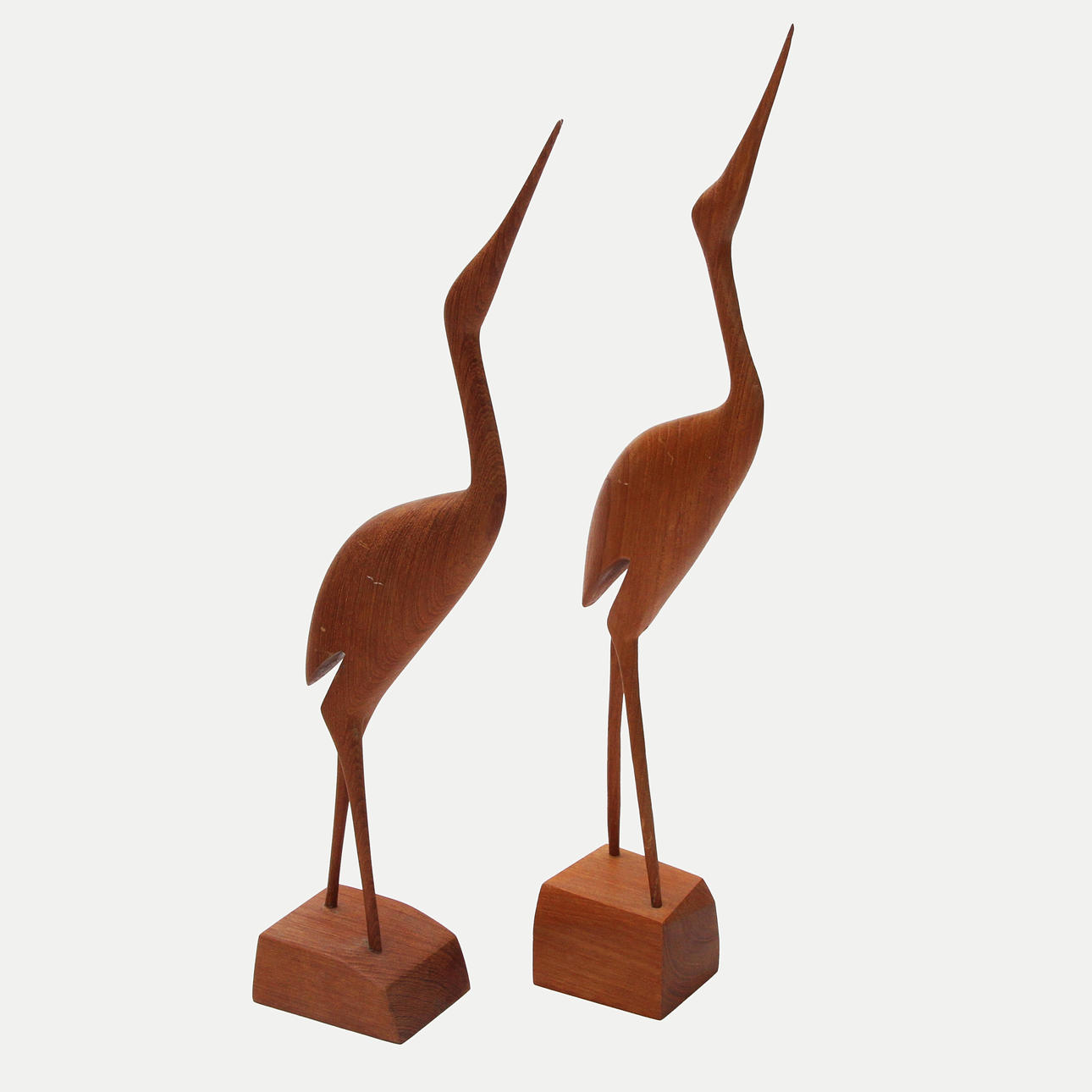 CRANES, 2 pcs, teak.