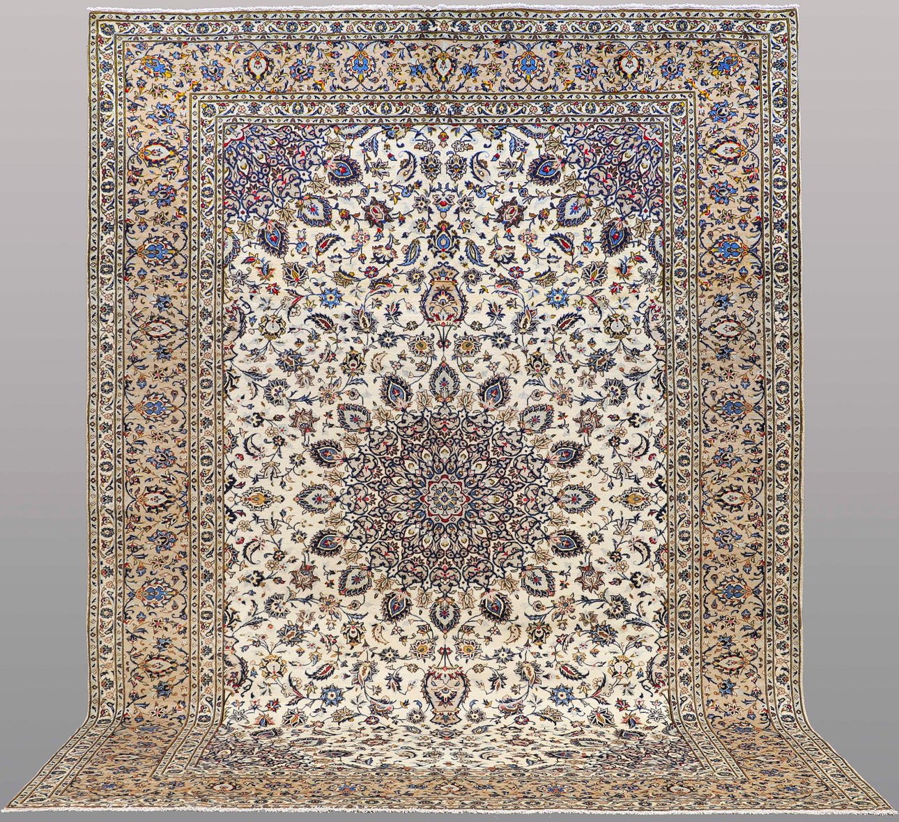 CARPET. Light Keshan fine, 399 x 204 cm.
