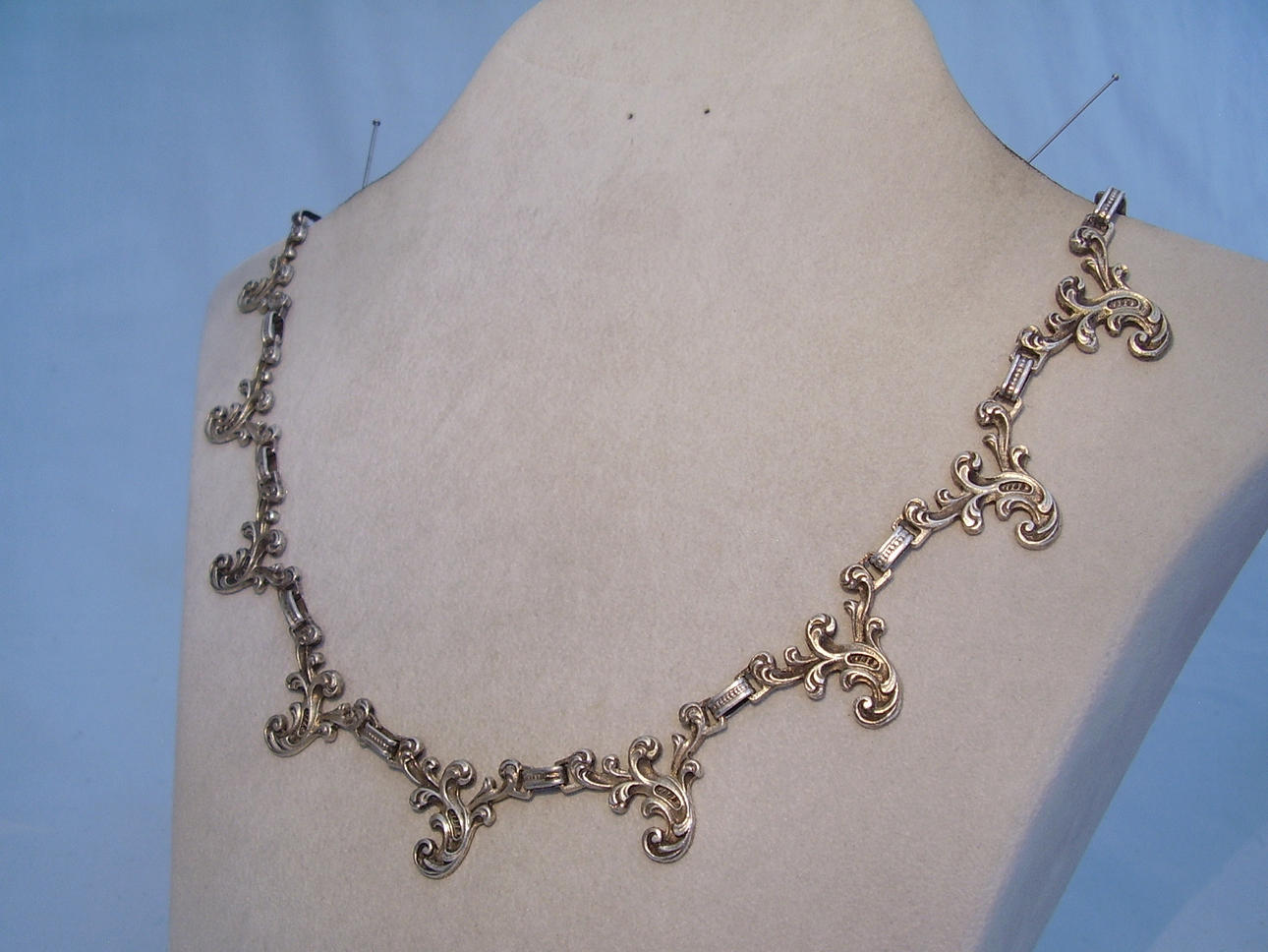 SILVERHALSBAND silver 925 Blachian antika smycken München.