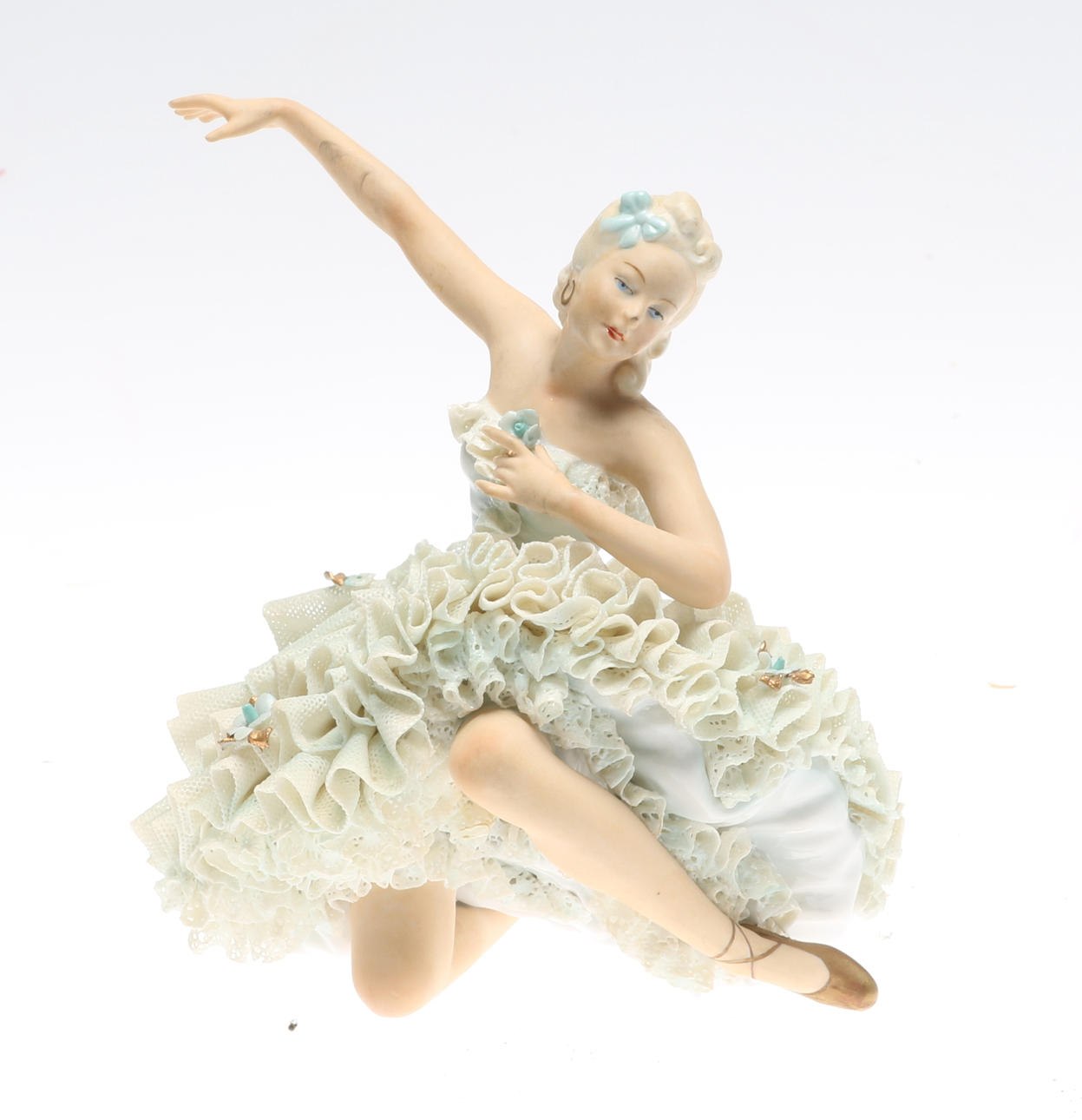 FIGURIN, porslin, ballerina, Unterweissbach, Tyskland, 1900-tal.