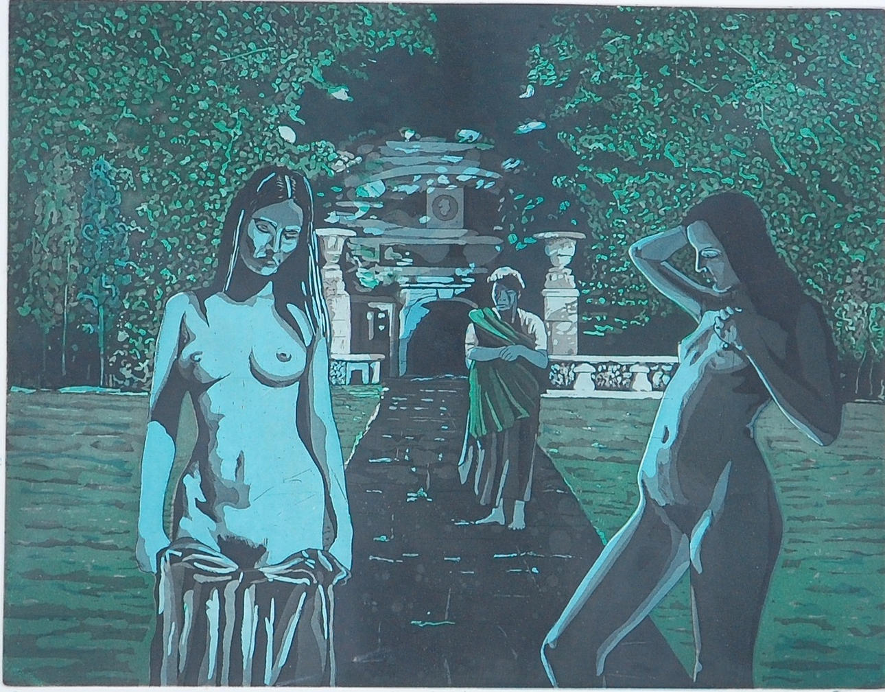 JAN LUNDGREN. 1936-1999, färglitografi, signerad, numrerad 9/90, daterad -80.