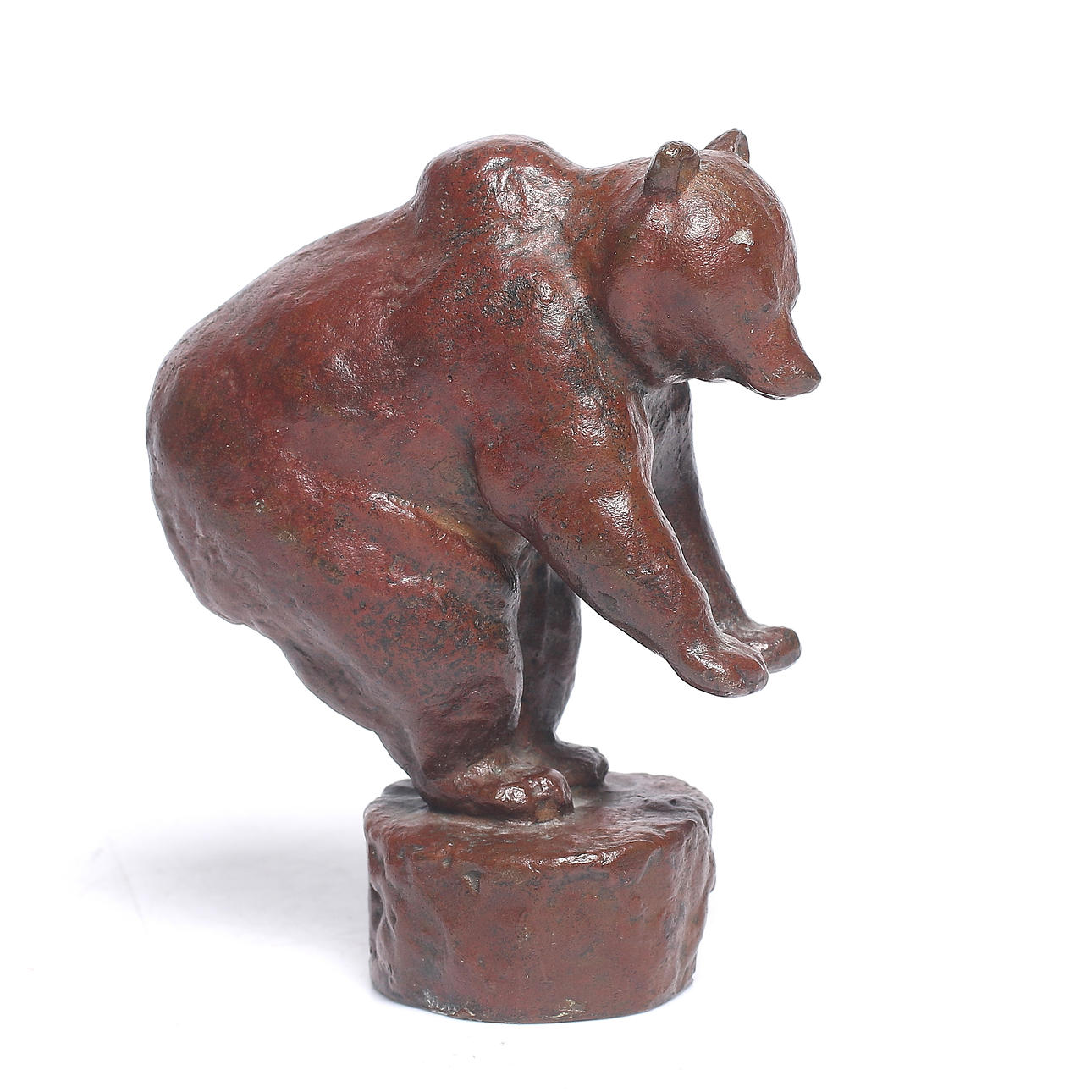 ARVID KNÖPPEL. Björn, skulptur, patinerad brons, signerad Knöppel, Herman Bergman Gjuteri.