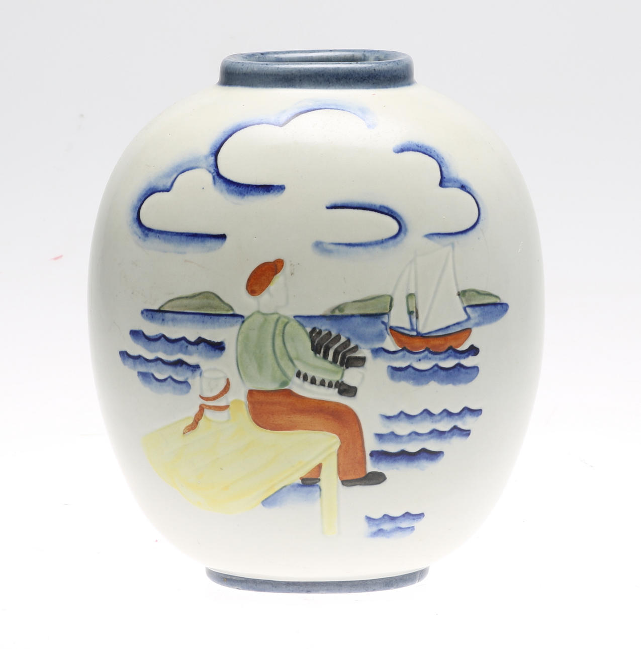 VAS, stengods, "Bohus", Rörstrand, 1900-tal.