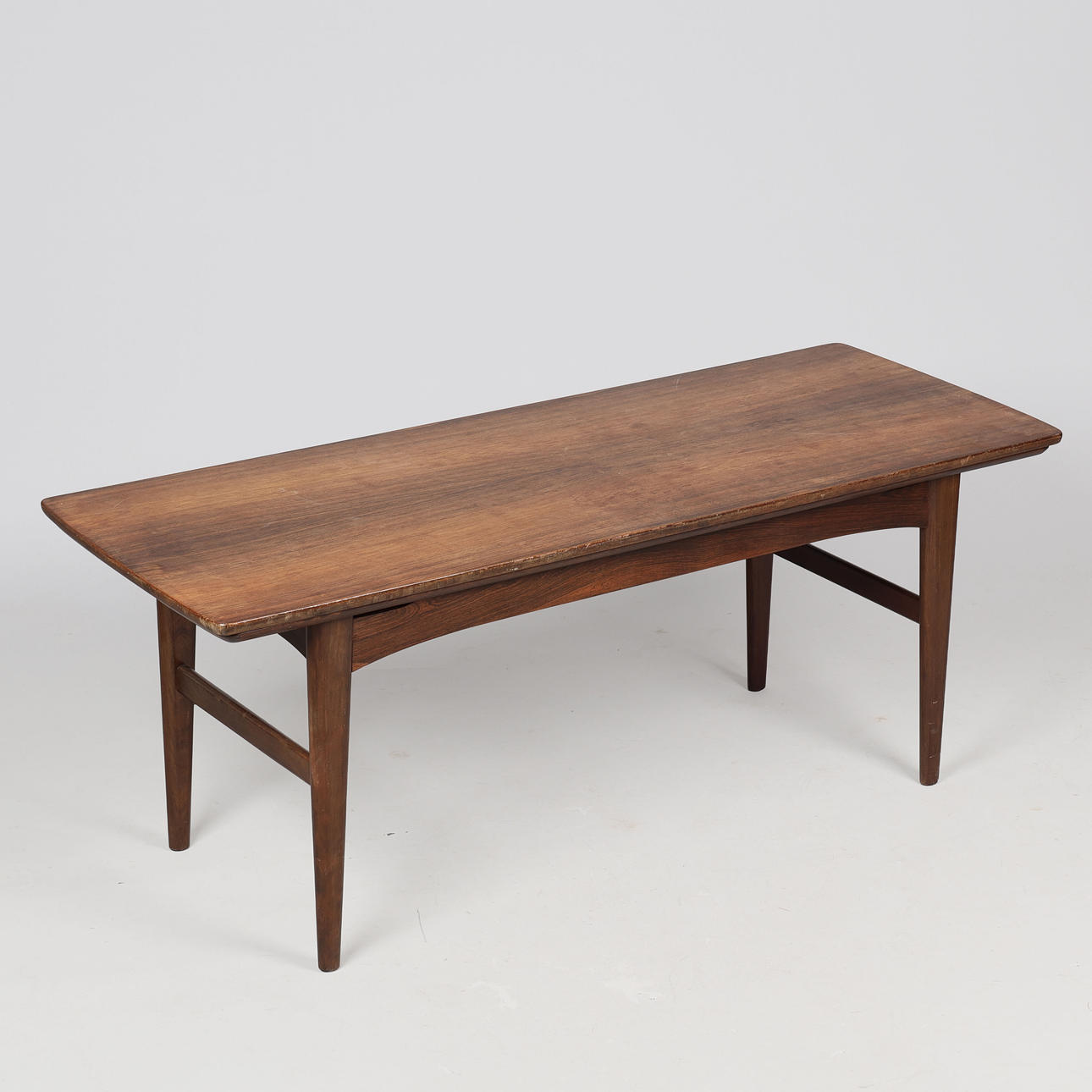 couchtisch oval holz oval, in Holzoptik, 120x70x35 cm - TRINITY VARDAGEN Dose mit Deckel,