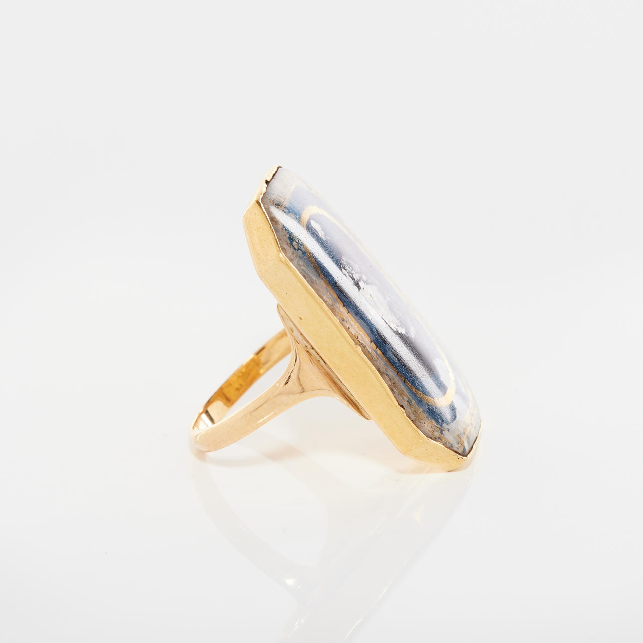 A 18K gold and enamel ring, Friedrich Silber (active 1776-1812 ...