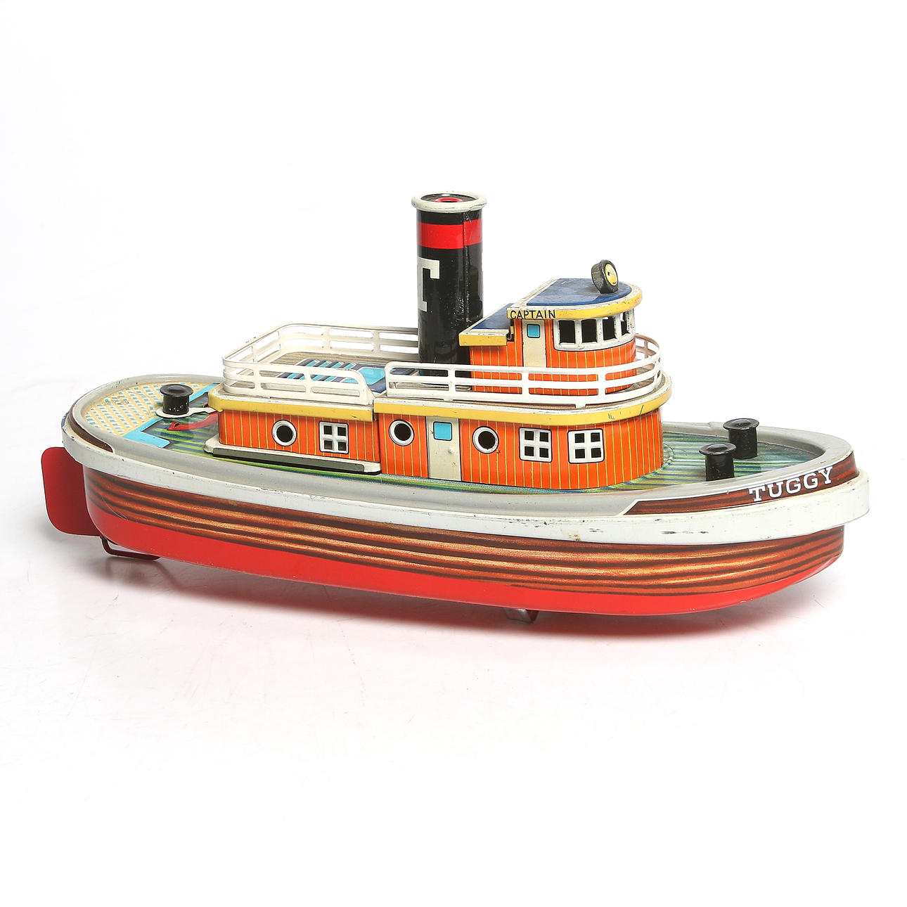 LEKSAKSBÅT, plåt, "Tuggy", bogserbåt, SAN, Japan. 1900-talets mitt.