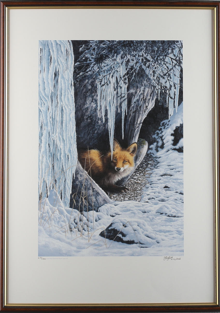 HAGHANS ENGSTEDT. Räv, färgtryck, signerad samt numrerad 272/300.