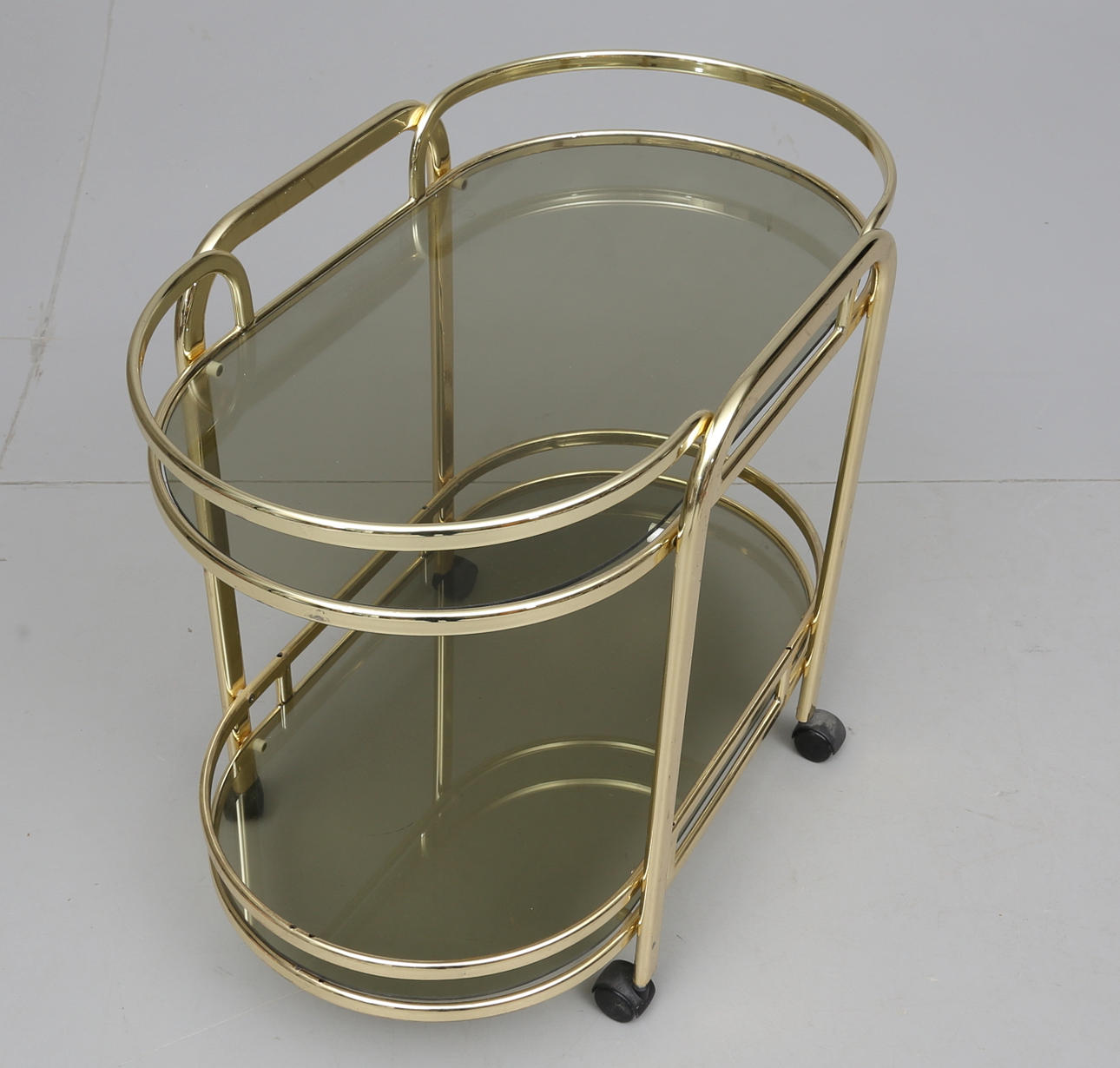SERVERINGSVAGN, metall samt glas, 1900-talets andra del.