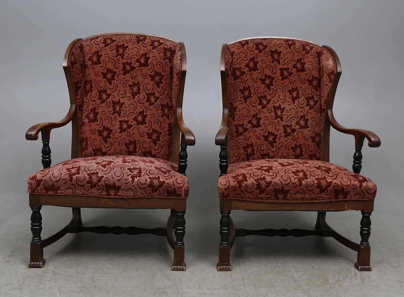 FÅTÖLJER, öronlappsmodell, Carl Malmsten, 1920-tal.