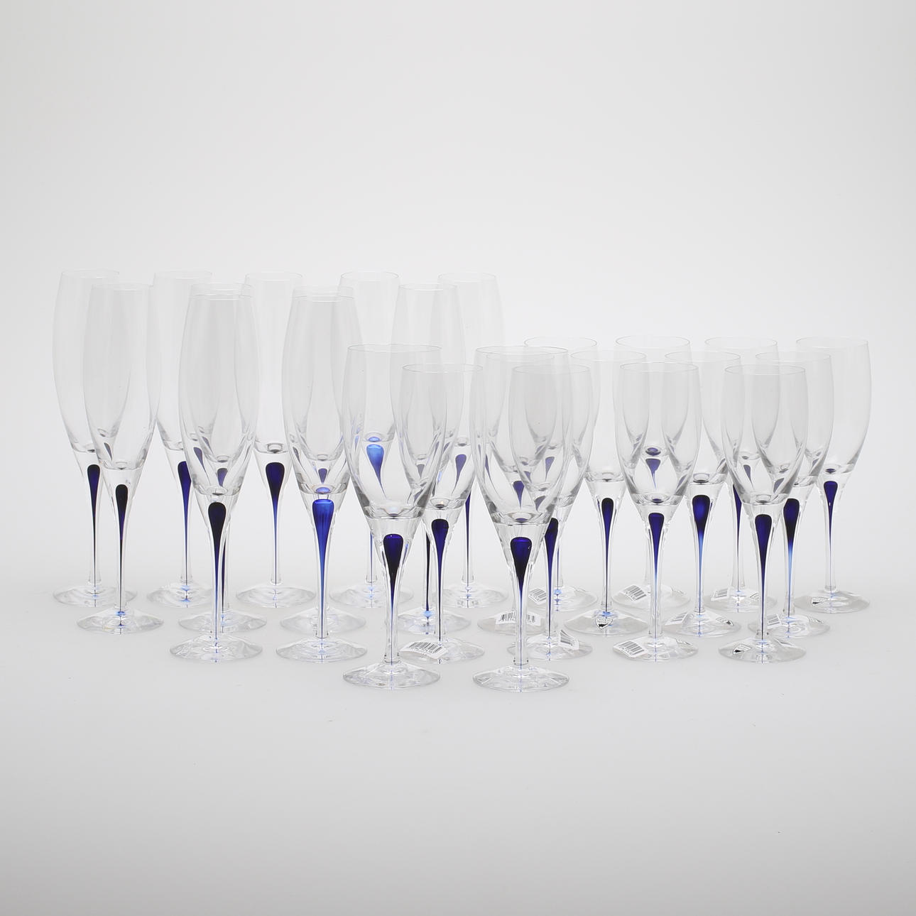 SERVISDELAR, 25 st, "Intermezzo", Erika Lagerbielke, Orrefors.