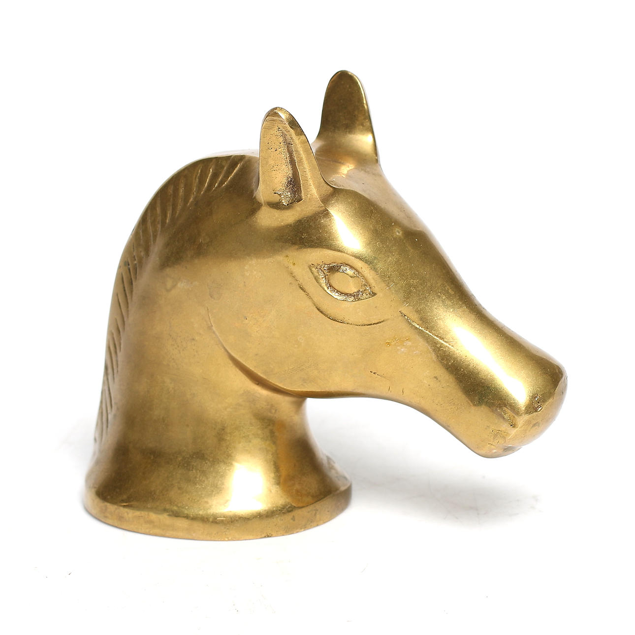 KAPSYLÖPPNARE, mässing, i form av hästhuvud, 1900-tal.