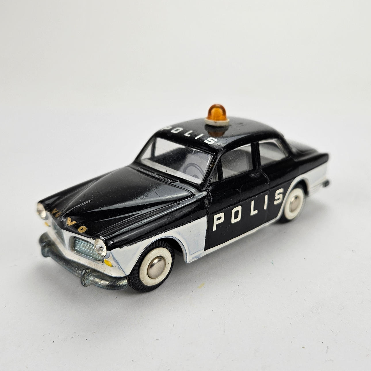 MODEL CAR, sheet metal, model 810, police, Volvo Amazon, Tekno, Denmark ...
