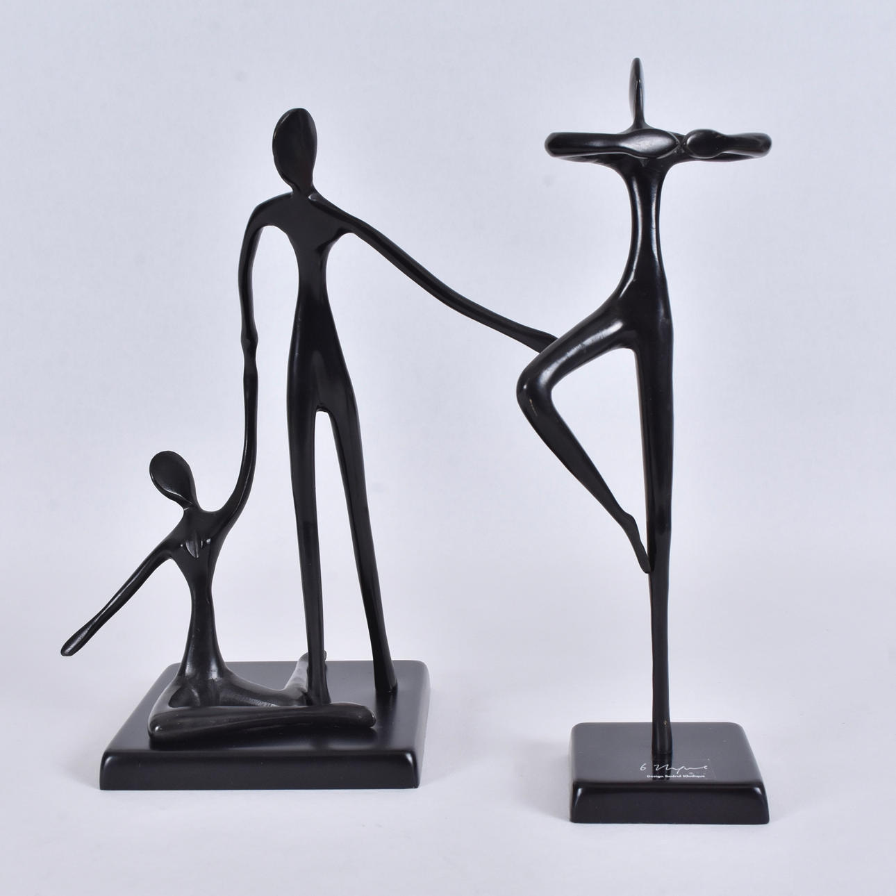 TWO METAL SCULPTURES, design Bodrul Khalique.
