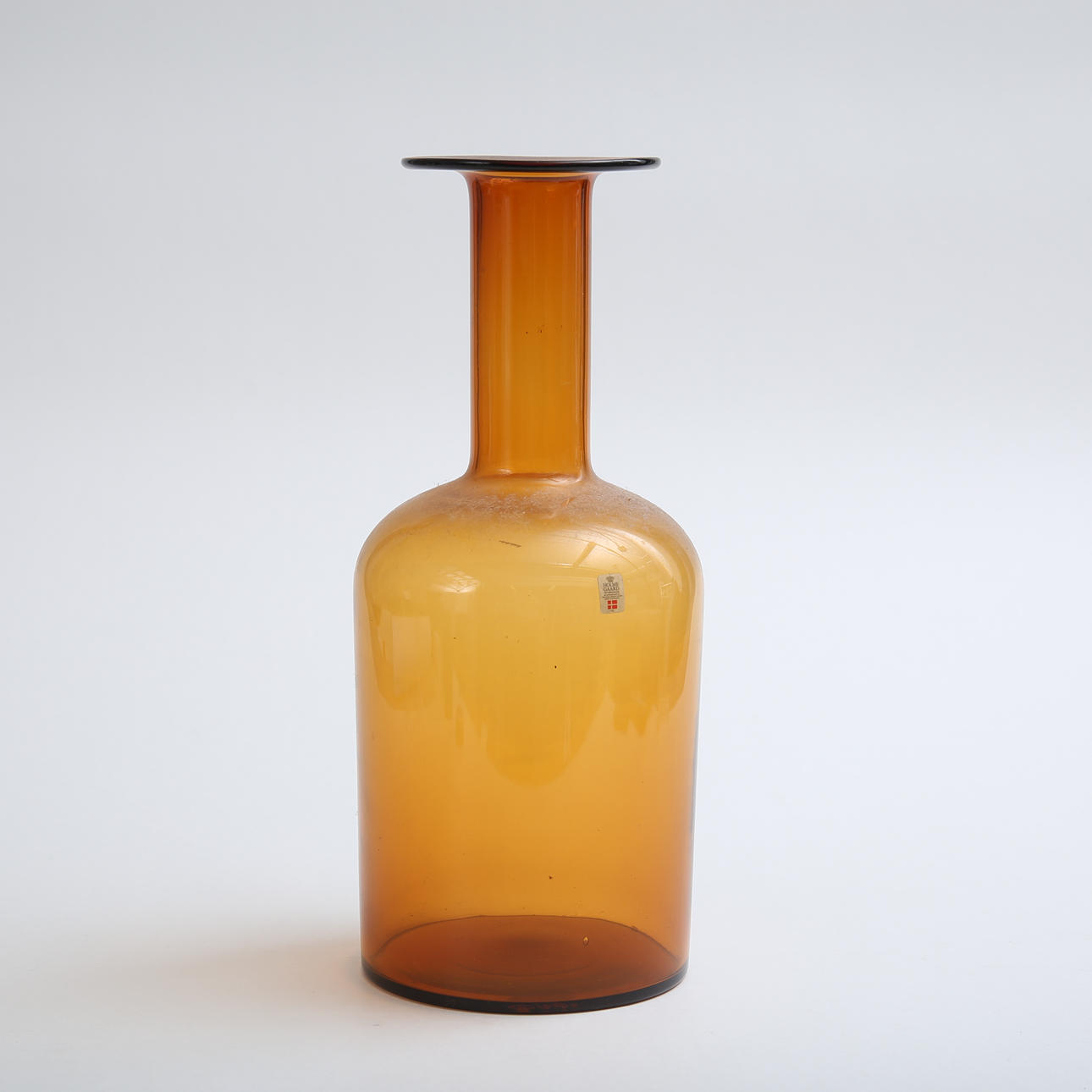 OTTO BAUER. Flaska/vas, Holmegaard, Danmark.