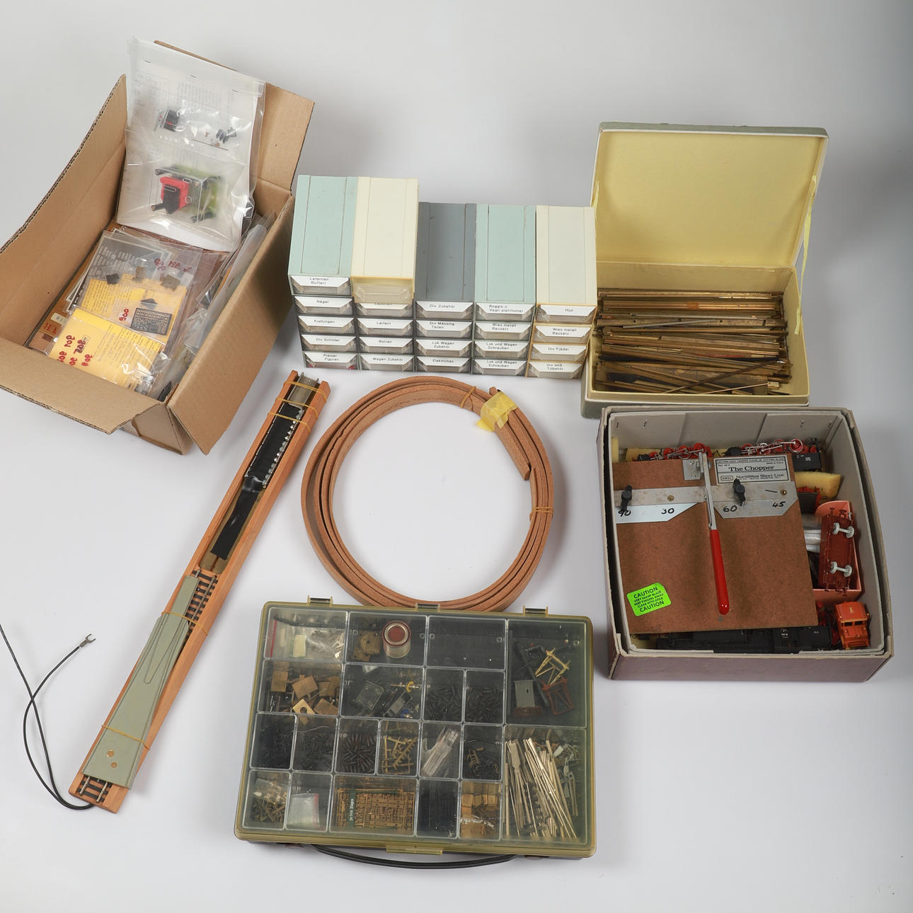 MODEL TRAIN PARTS, large lot.