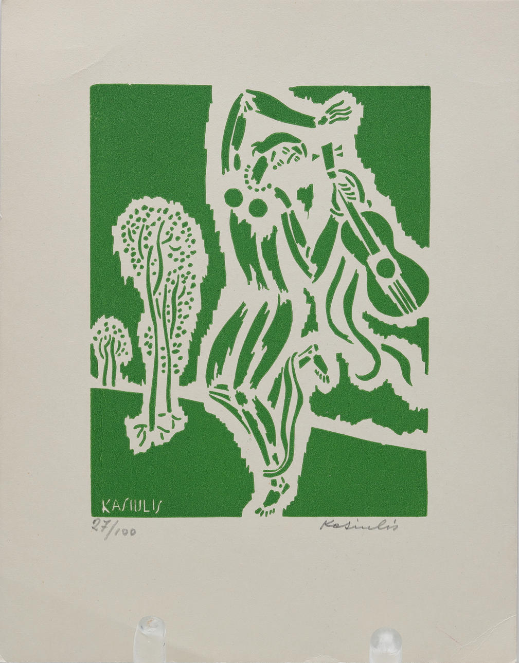 VYTAUTAS KASIULIS. LITHOGRAPHY, signed and numbered.