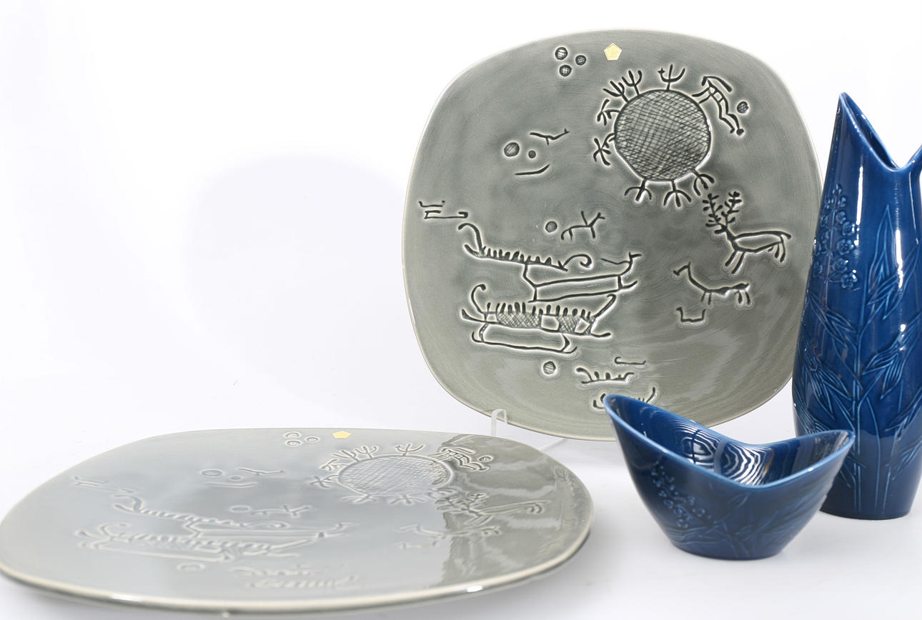 FAT, KANNA OCH SKÅL, stengods, 20 delar, bland annat Rörstrand.