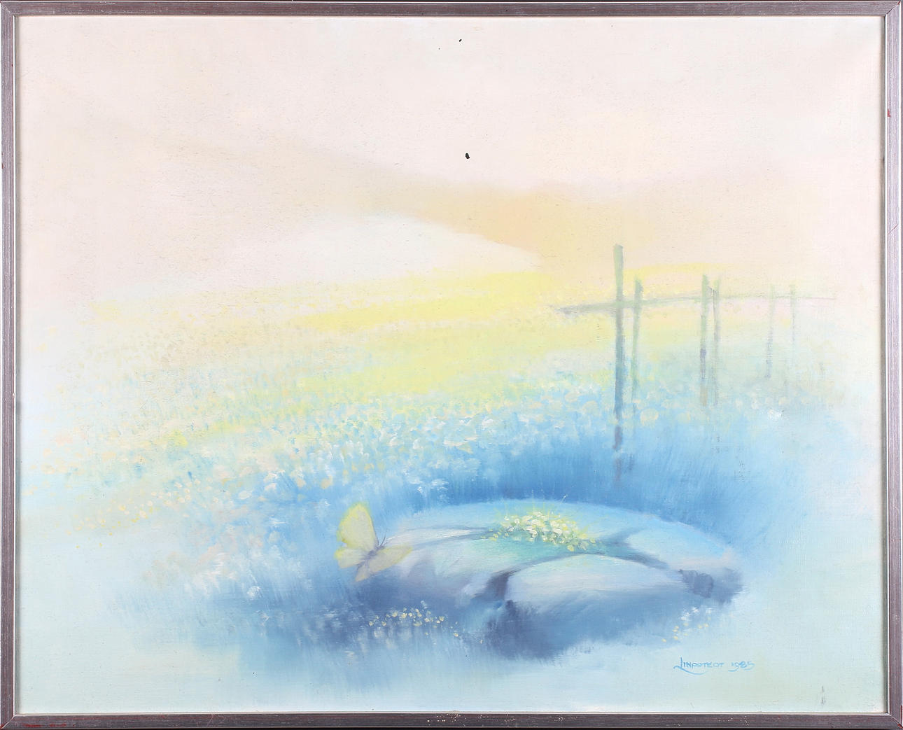 ROLF LINDSTEDT. Akvarell, signerad och daterad 1985.