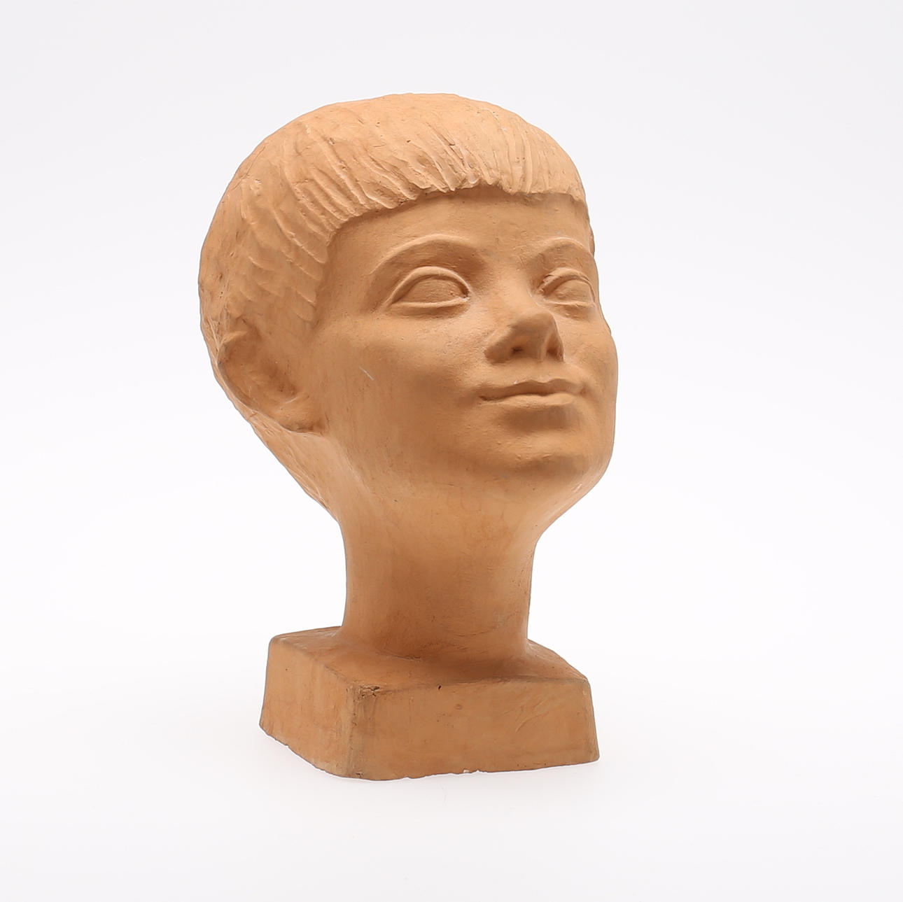 ARVID KÄLLSTRÖM. Skulptur, pojke, lergods, signerad.