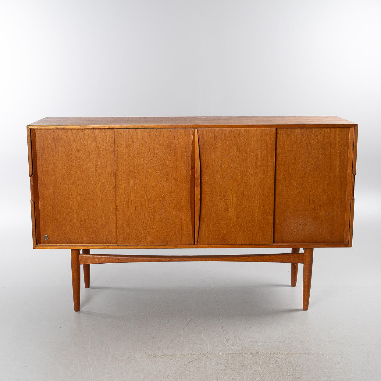 A sideboard, veneered in teak, Denmark, 1960s.