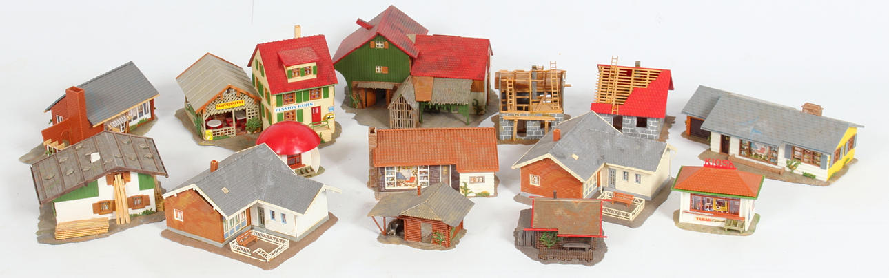 BYGGNADER, 14 st. Faller, HO.