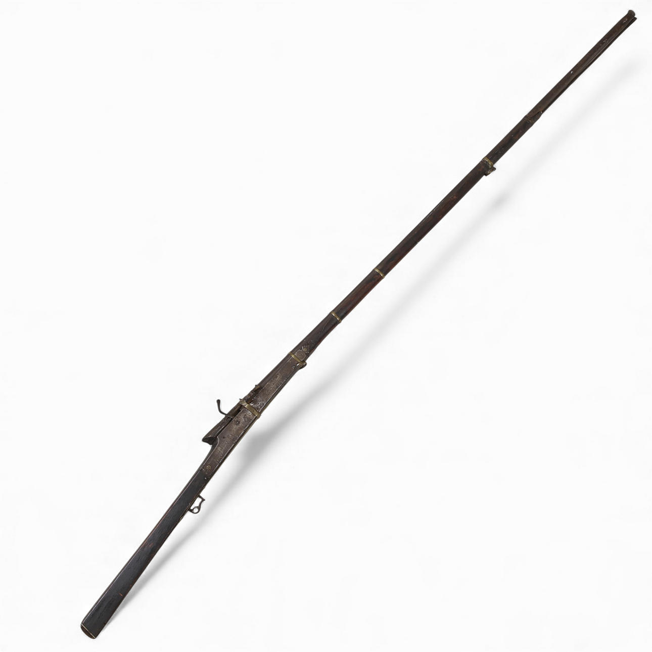 A 19th century Afghan barrel lock rifle, so called Toradar. Weapons ...